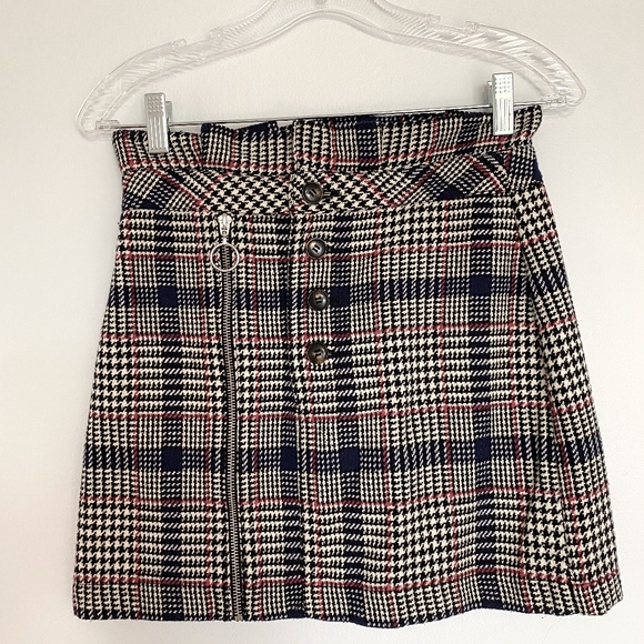 Topshop Plaid Miniskirt US size 4 - Picture 1 of 4